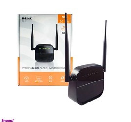 مودم بی‌ سیم ADSL2+ روتر دلینک (D Link) مدل N300 کد DSL 124