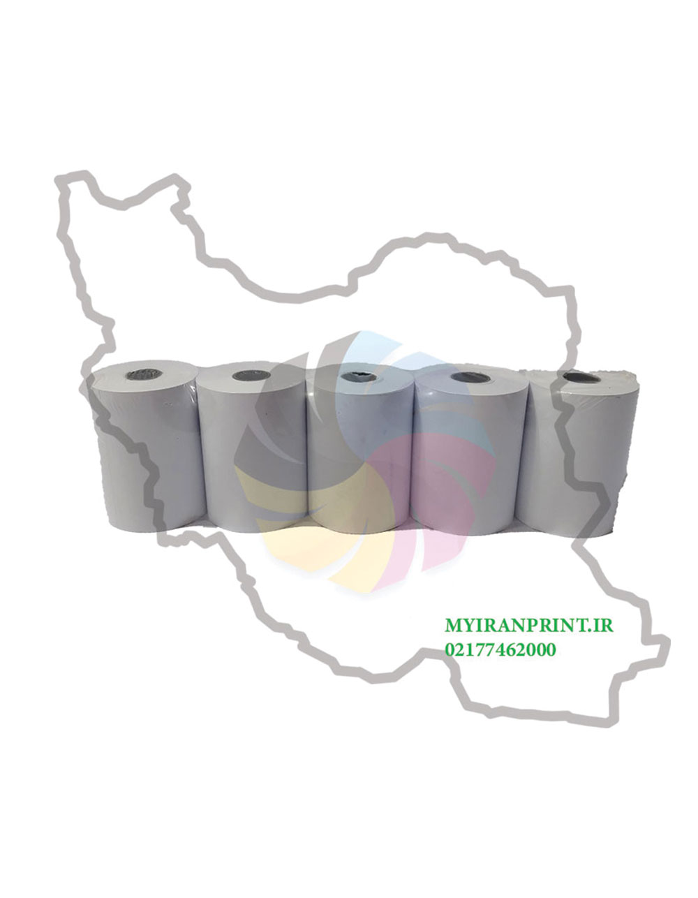 رول کاغذ حرارتی عرض 8 سانت هانسول 40 متری بسته 5 عددی